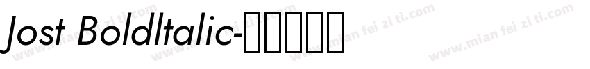 Jost Boldltalic字体转换